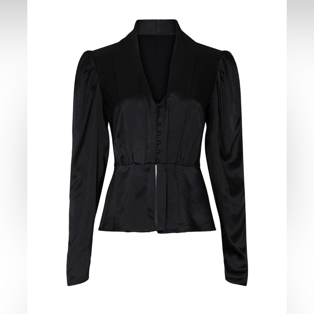 Chelsea and Walker Black Erica Top Blouse
